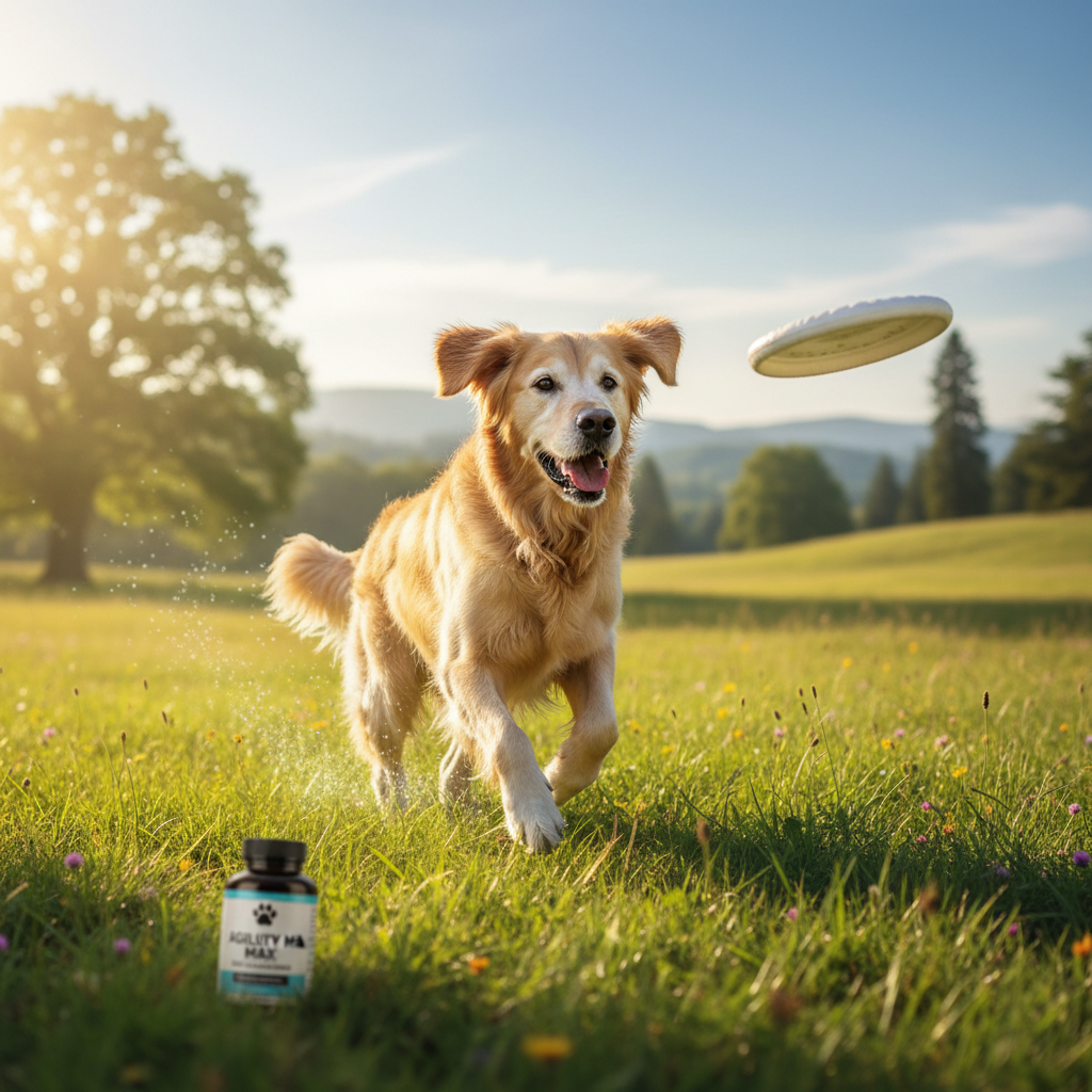 Happy Senior Dog Running