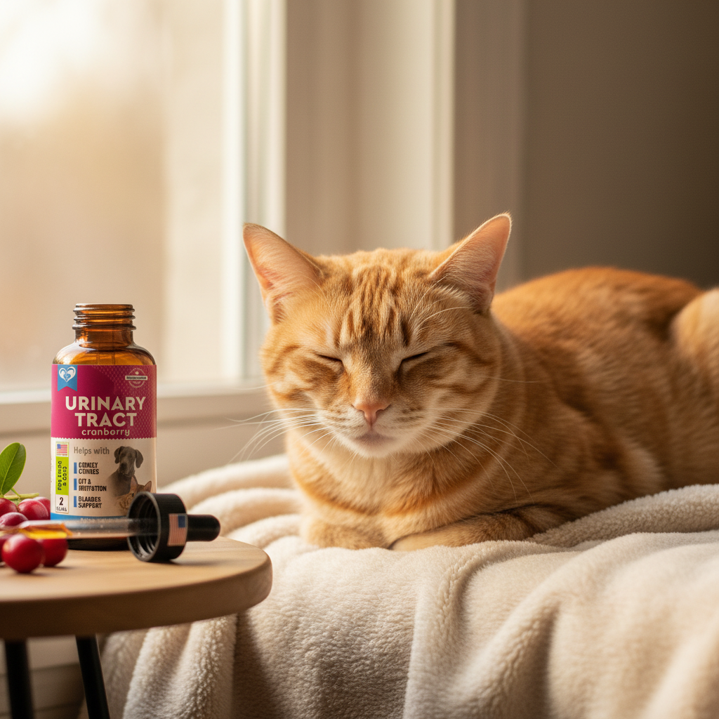 Cat feeling better after UTI treatment relief healing effectiveness