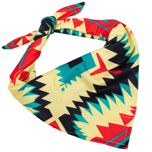 Dog Cooling Bandana - Breathable Mesh for Summer & Hiking (Boho)