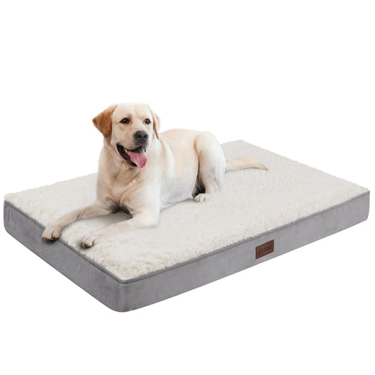Orthopedic XL Dog Crate Bed 42x28" - Extra Large with Washable Cover