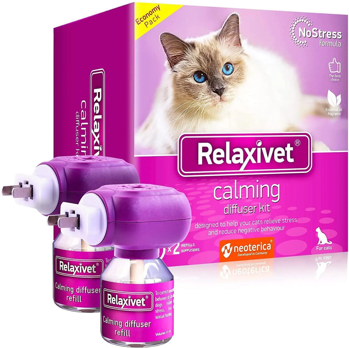 Cat Calming Pheromone Diffuser – 2 Pack