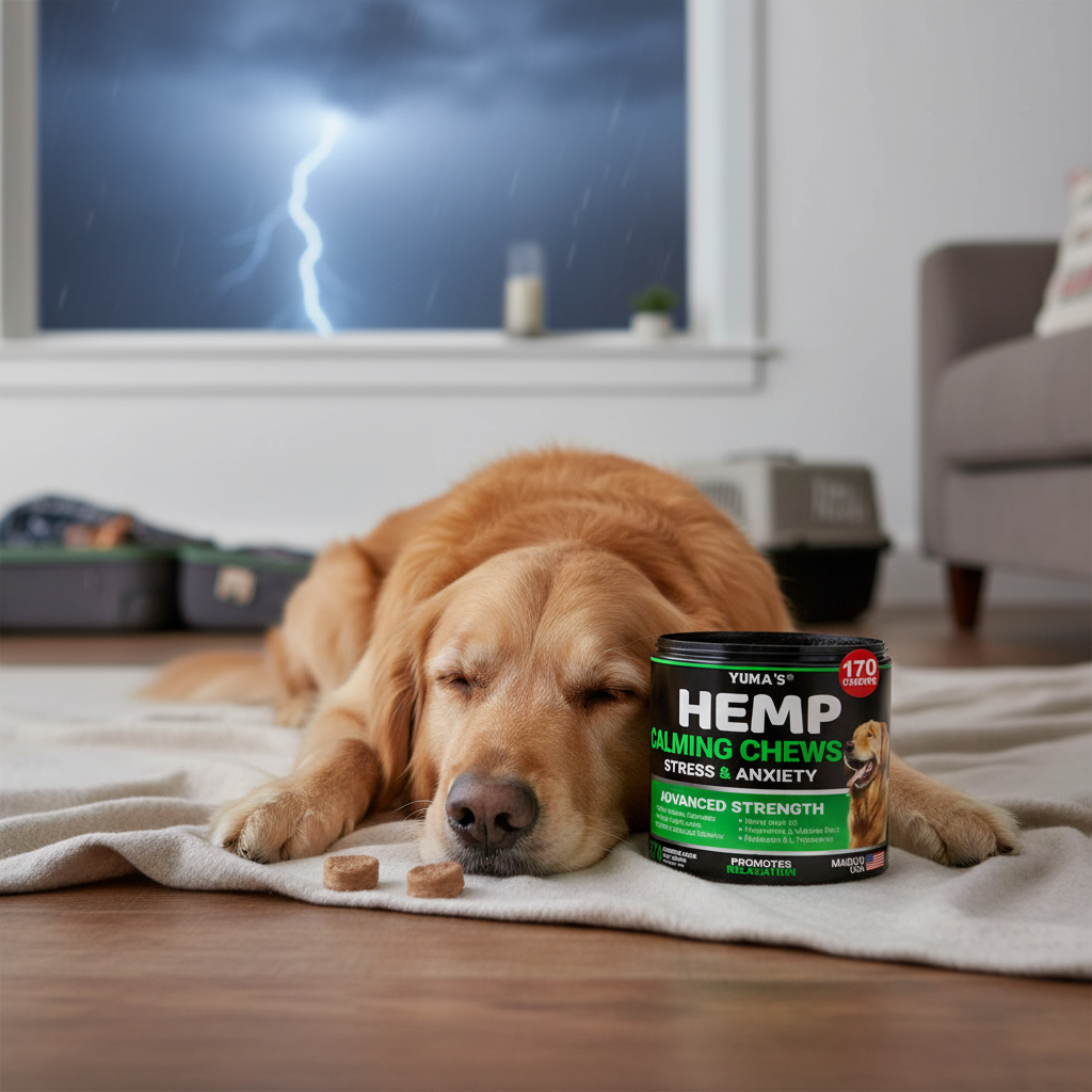 Dog Staying Calm During Stressful Situation