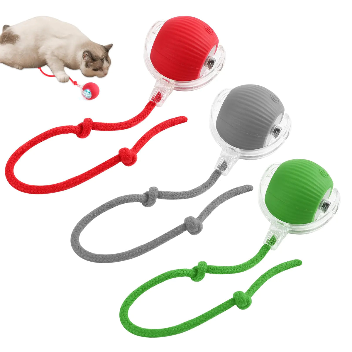 Interactive Rolling Ball Toy - Smart Self-Entertainment for Cats & Dogs