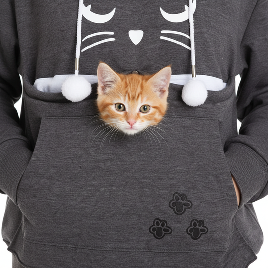 Pet Peeking from Kangaroo Pouch