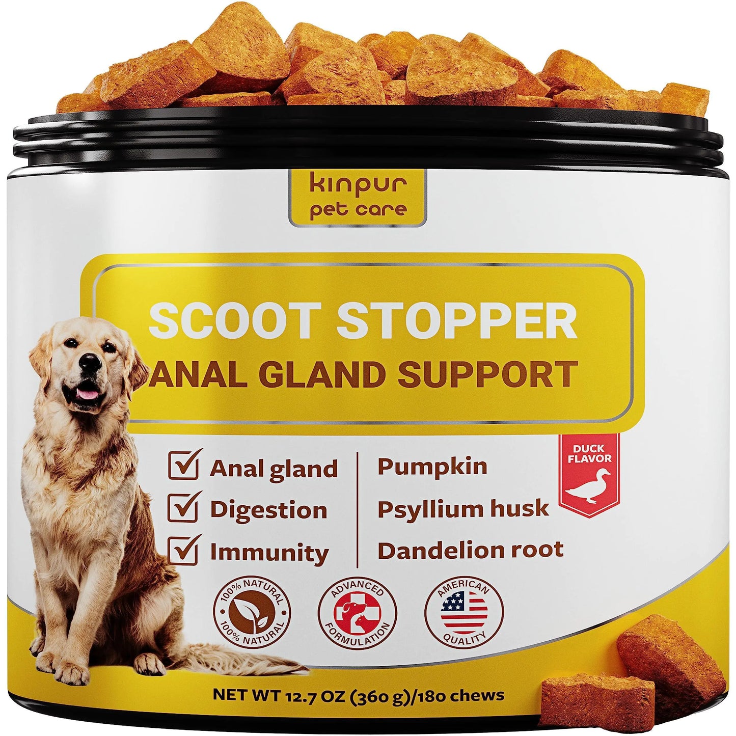Scoot Stopper Fiber Chews - Anal Gland & Digestion Support for Dogs